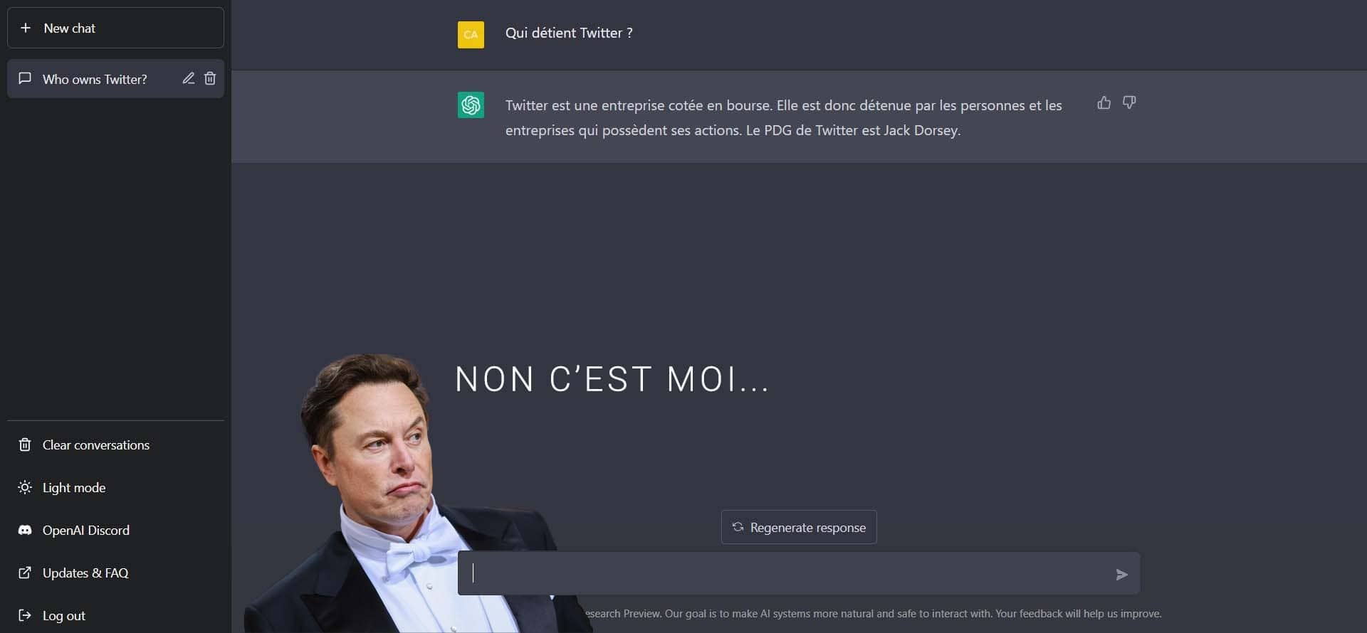 Elon Musk et l'IA