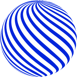 Sphere bleue decoration