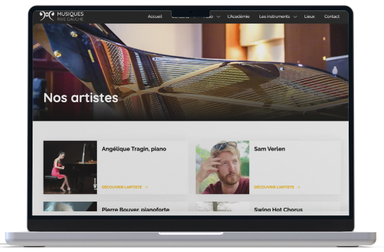 Refonte complète du site web de Musiques Rive Gauche